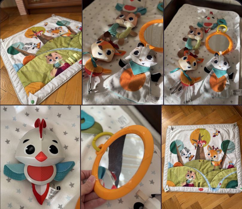 Дитячий розвиваючий килимок з дугами Tiny Love лісові друзі коврик