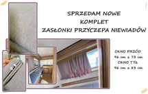 Przyczepa Niewiadów  NOWY komplet zasłonek do okien przód  i tył