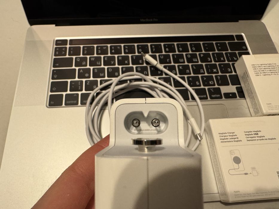 Зарядное для macbook pro iphone magsafe optibay usb c ethernet belkin