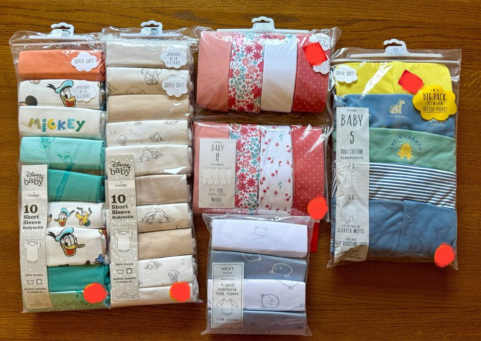 Body Pajace 74 cm Chłopiec dziewczynka, 6- 9 KILKA zdjęć GEORGE TU F&F