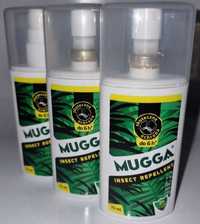 3 szt Mugga 9,5% DEET na komary, kleszcze inne insekty