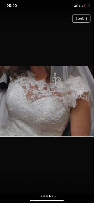 Suknia slubna kolor kremowa