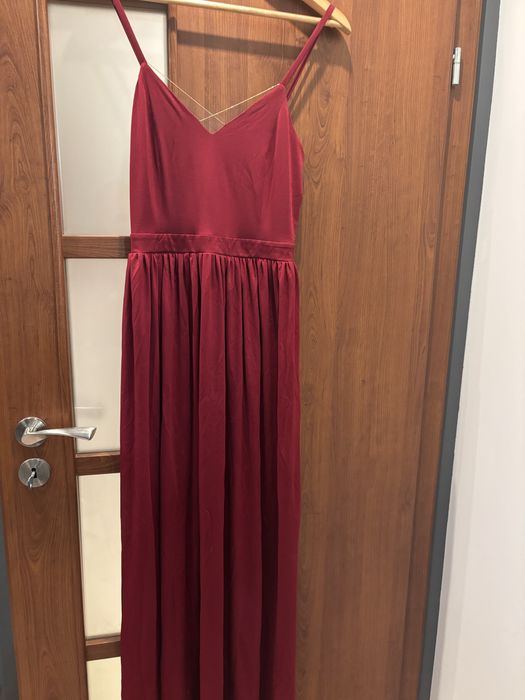 Nowa bordowa sukienka na ramiączkach rozmiar S/M wesele Tenezito