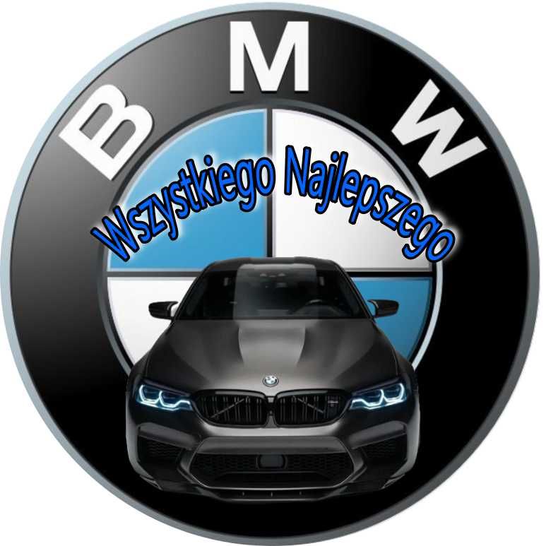 Opłatek na tort BMW Auto Samochód Logo Tekst