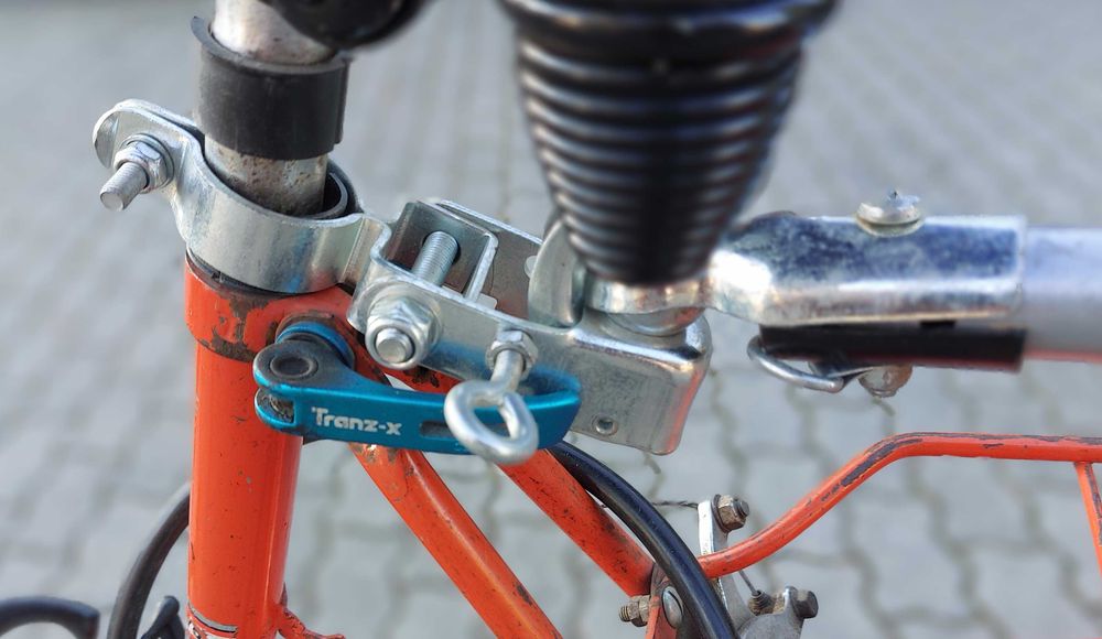 Przyczepka rowerowa na zakupy.