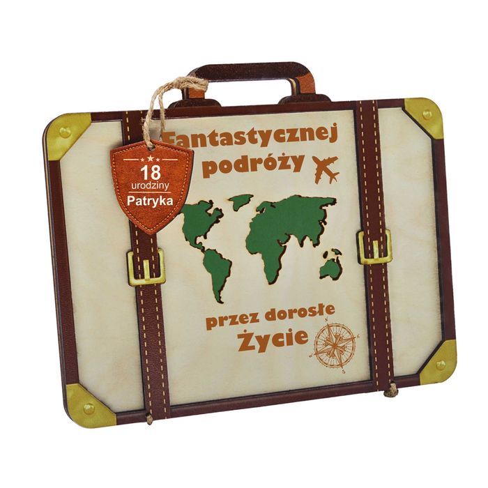Pudełko na 18. urodziny z grafiką na pieniądze – Idealny prezent!