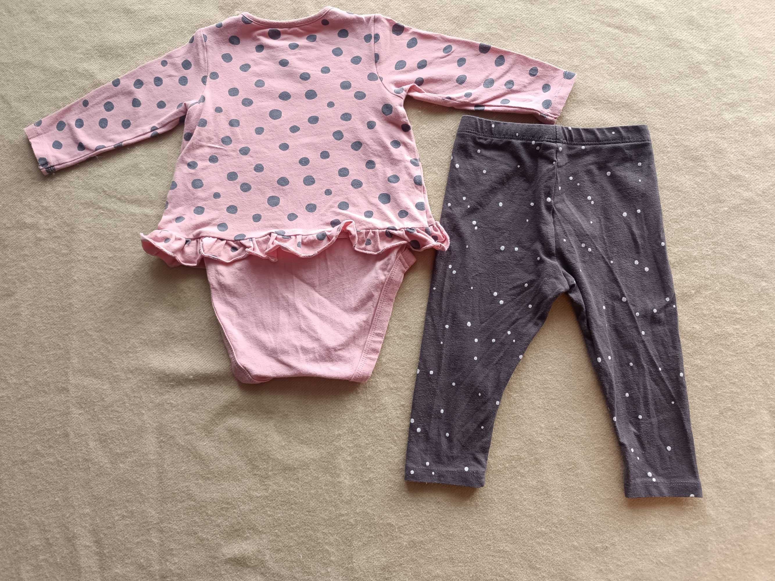 Zestaw body+legginsy dla dziewczynki roz 74