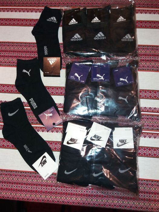 Найк, Адідас, пума, томі , спортивні шкарпетки унісекс, носки спорт