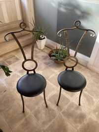 Cadeiras vintage em ferro
