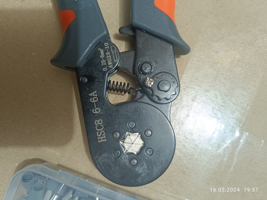 Кримпер обжимні кліщі 0.25-6 мм Wozobuy з набором наконечників 400шт.