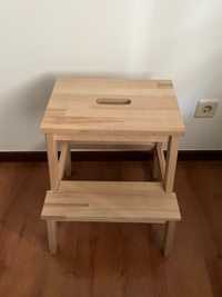 Escadote madeira IKEA/“mesa cabeceira”