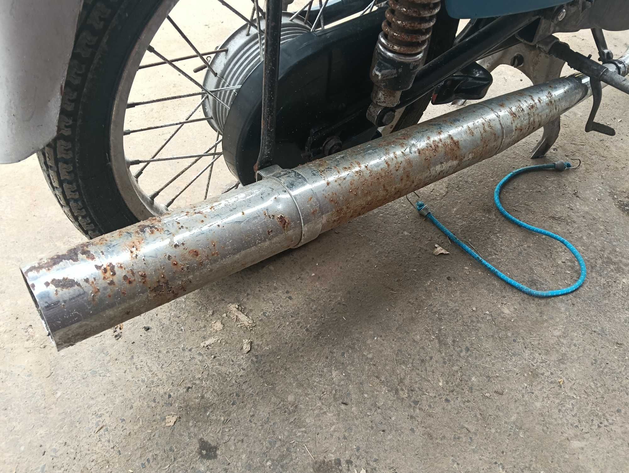 Tłumik MZ TS 125 / TS 150 Wydech Rura Wydechowa Oryginał WYSYŁKA