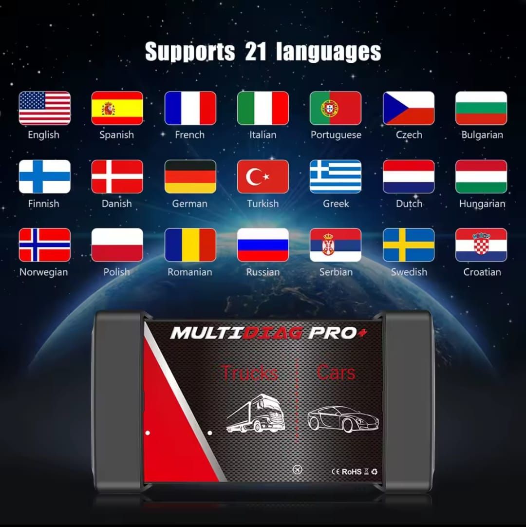 MULTIDIAG PRO+  osobowe ciężarowe dostawcze naczepy