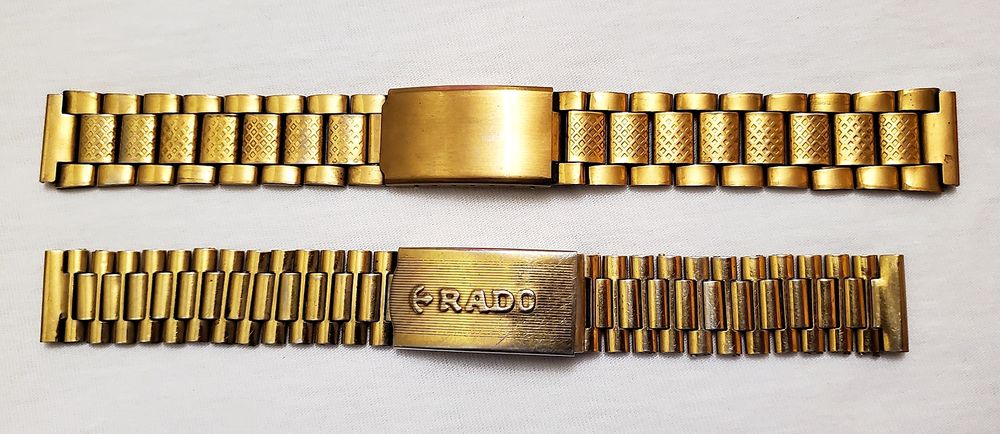 Браслет для часов в золотом цвете 18 мм ширина 170 мм длина ссср