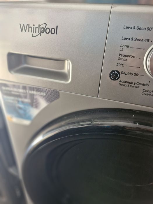 Máquina de lavar  e secar roupa whirlpool 11kg/7kgcinza