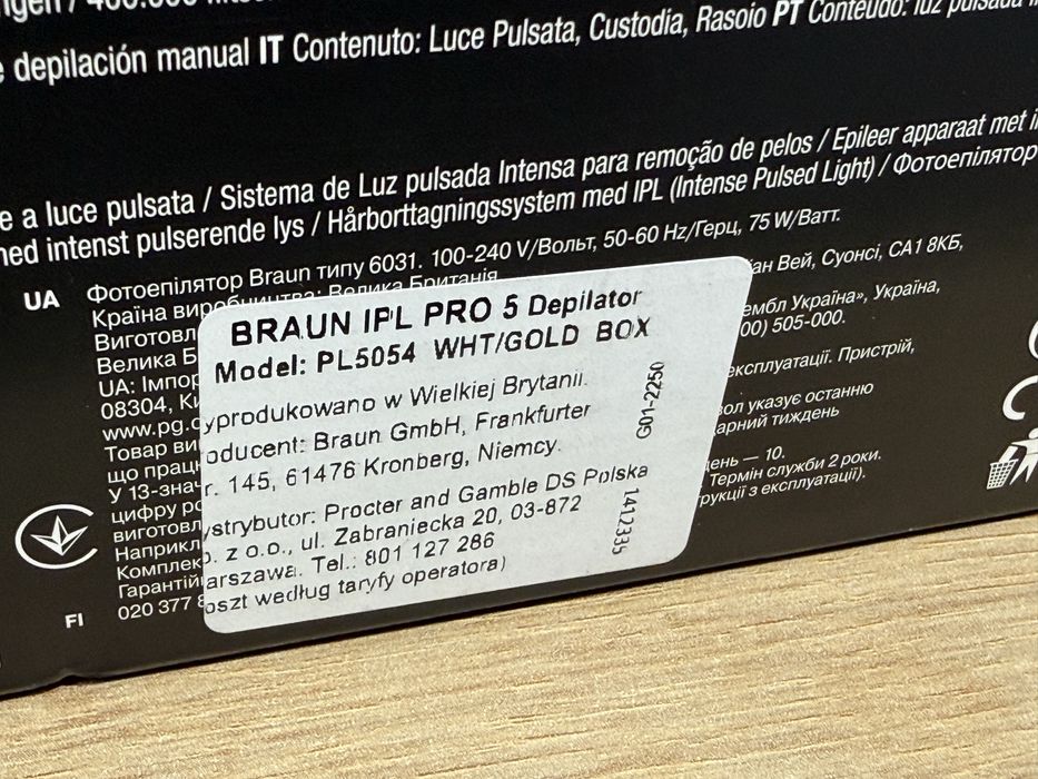 Depilator Laserowy Braun SILK-EXPERT PRO 5 IPL PL5054 GW24