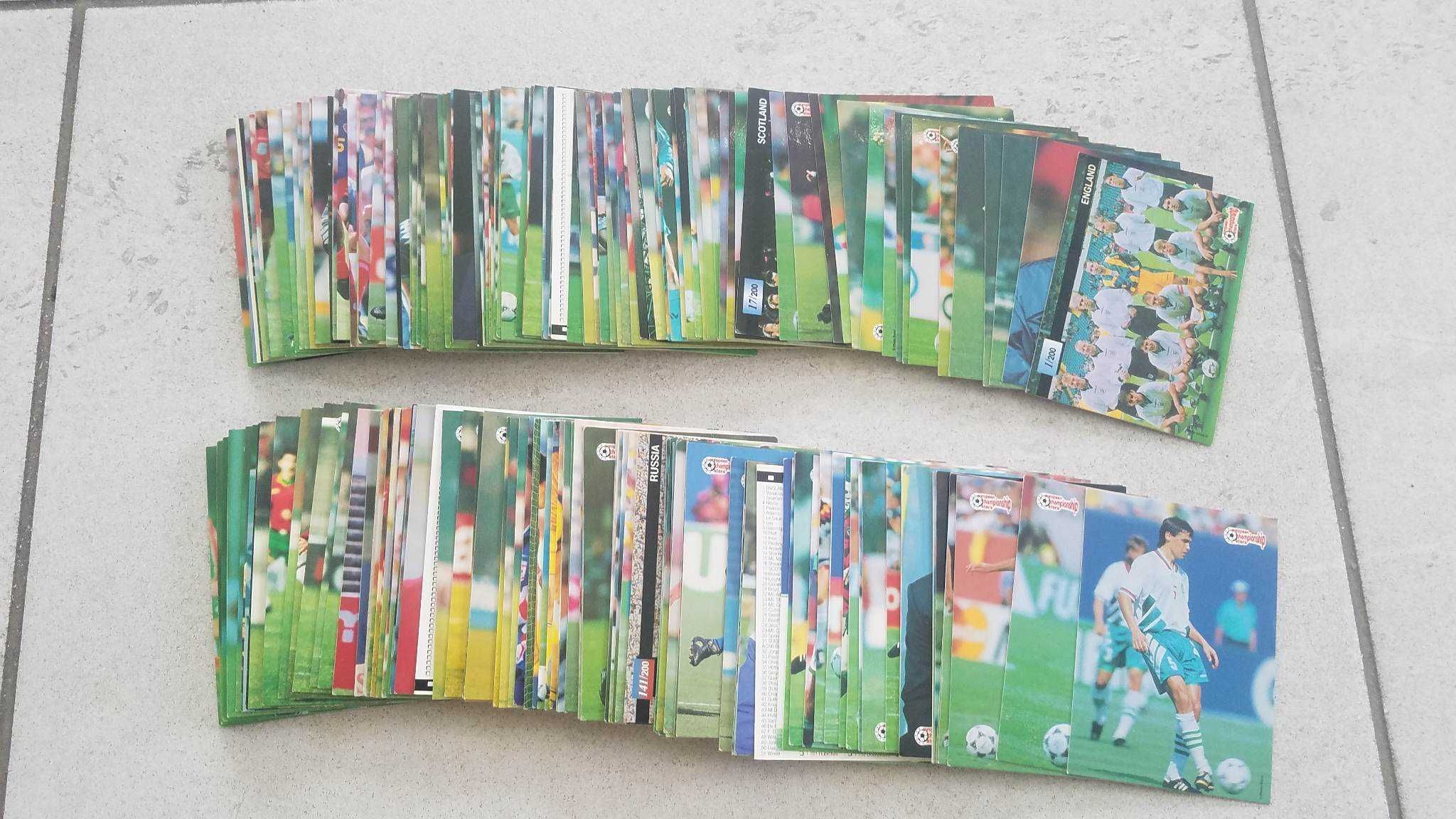Kompletna kolekcja kart  Plascot European Championship Stars 1996