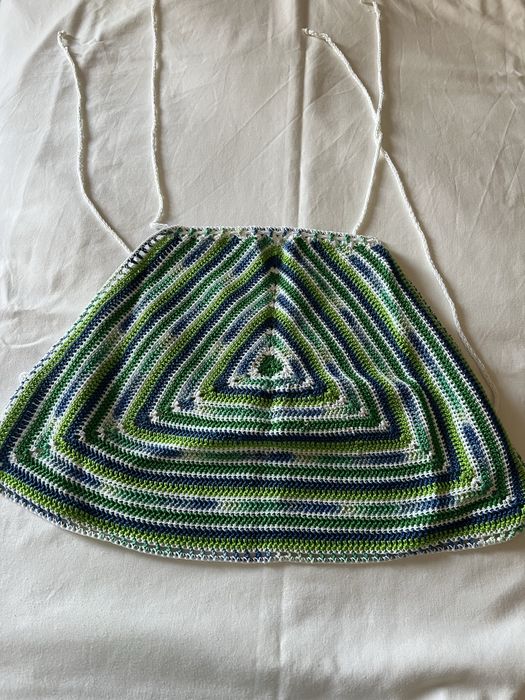 Top multicolor feito a mão