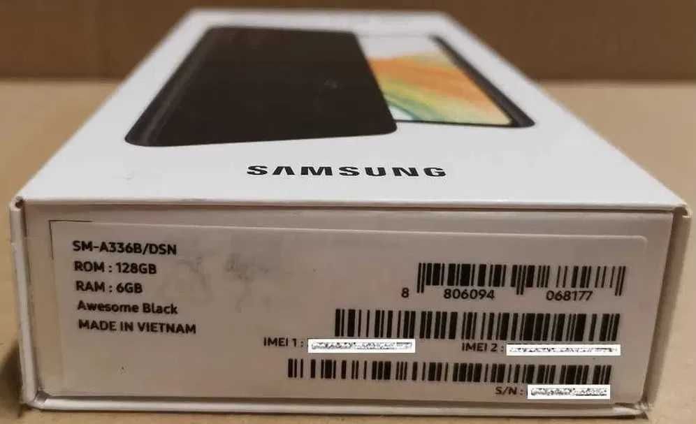 Pudełko od Samsung A33 5G – ORYGINAŁ! Komplet