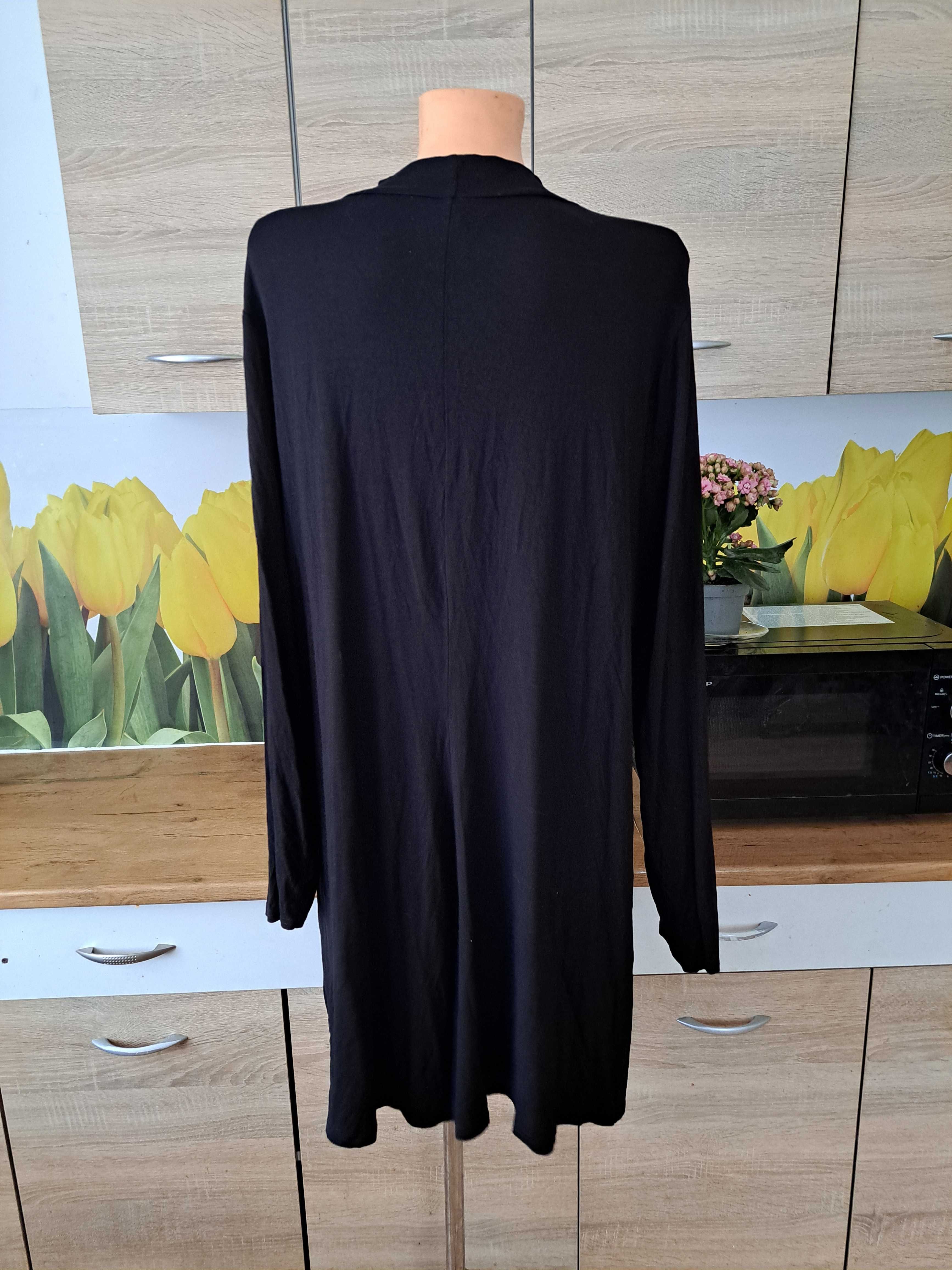 Czarna, wygodna sukienka rozmiar 50/52 wiskoza/elastan