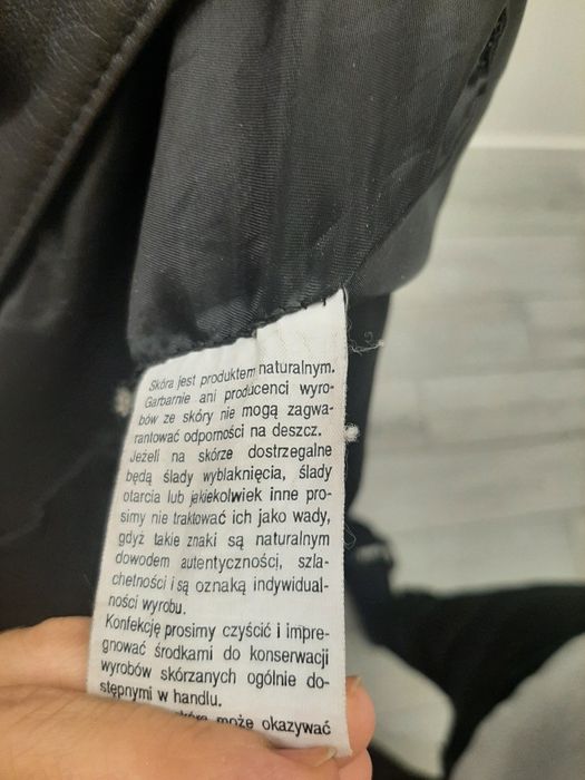 Kurtka skórzana męska r. L