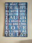 Placa de parede com frases