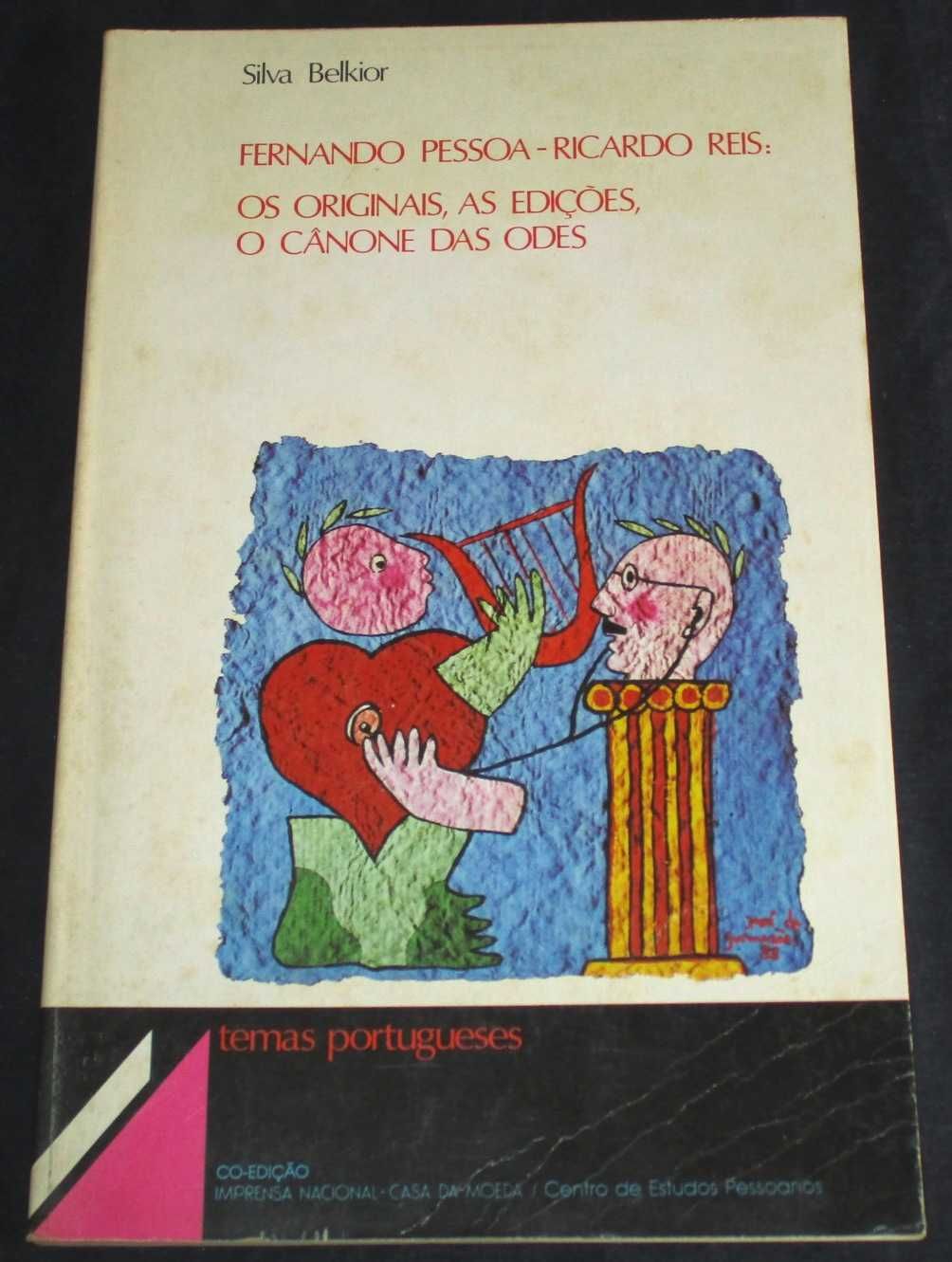 Livro Os Originais As edições o Cânone das Odes Fernando Pessoa