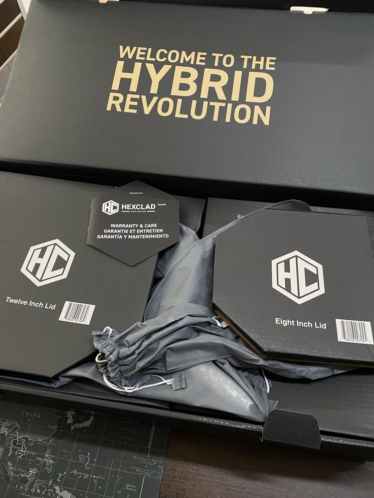 Набір гібридних сковорідок HexClad ОРИГІНАЛ!