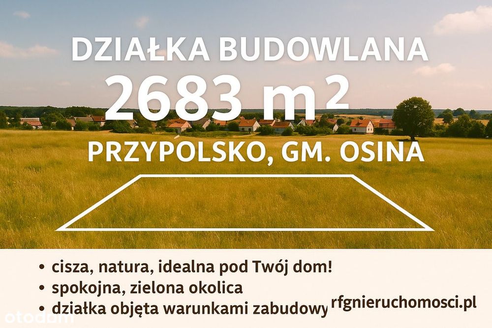 Sprzedam działkę budowlaną z warunkami zabudowy.