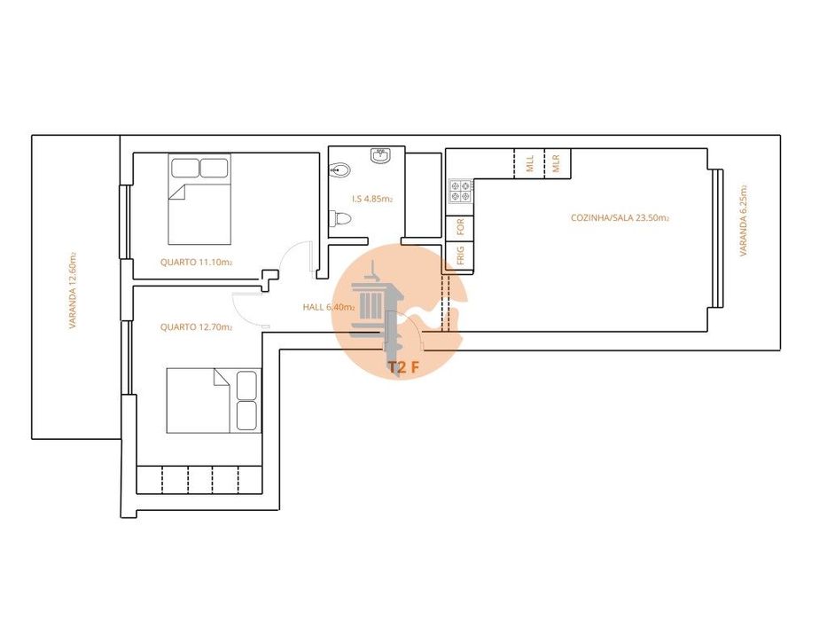 T2 em contrução no 2 piso