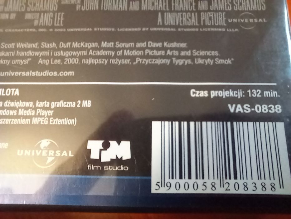 Film Hulk wersja 2-płytowa VCD