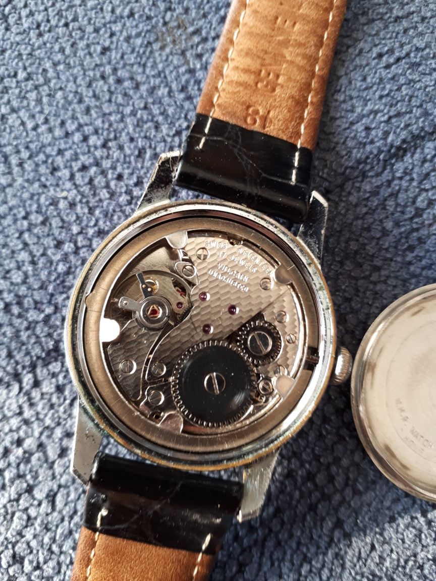 Stary zegarek vintage mechaniczny Vulcain