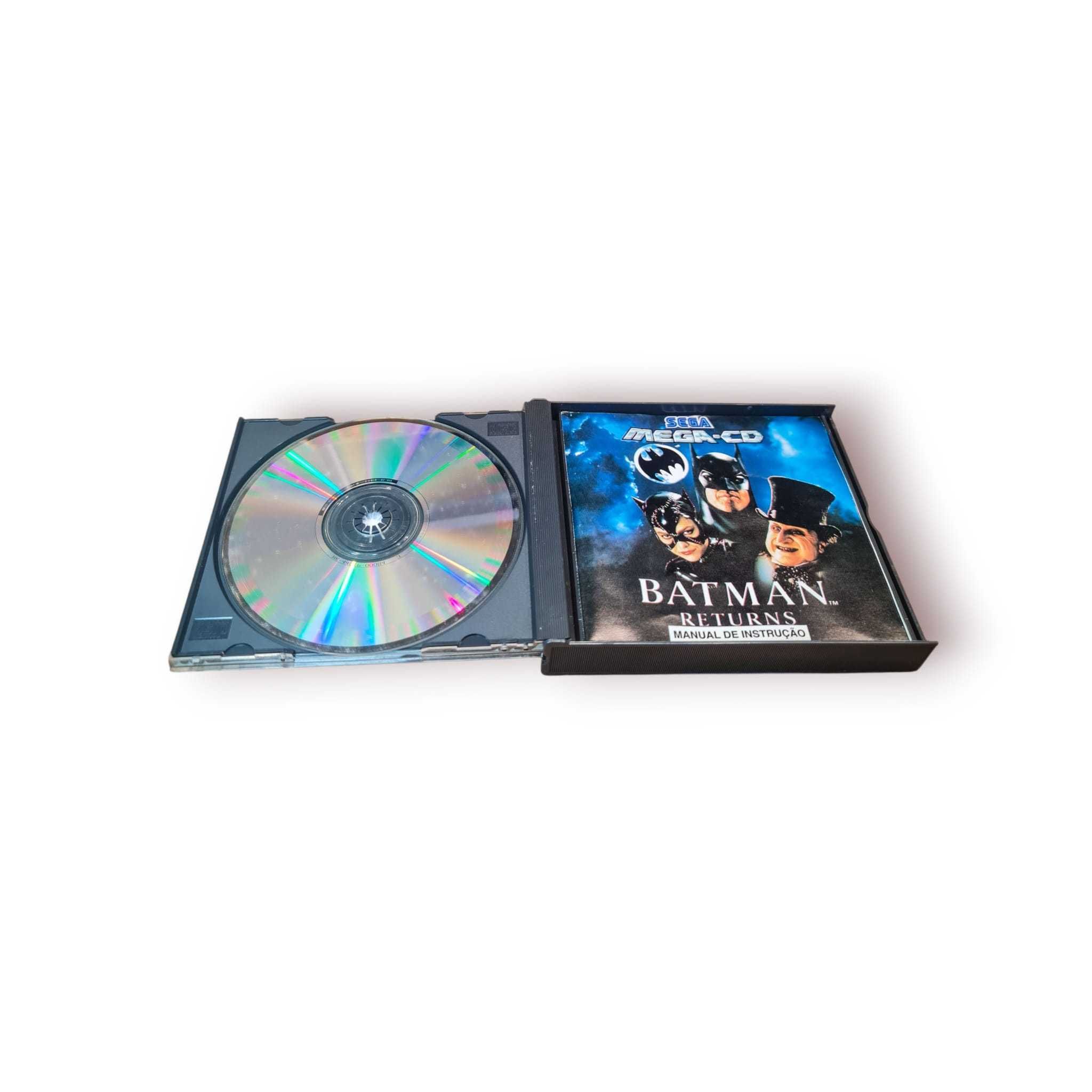 Batman Returns – SEGA Mega-CD (PAL)  1 disco  c/ manuais – Edição SEGA