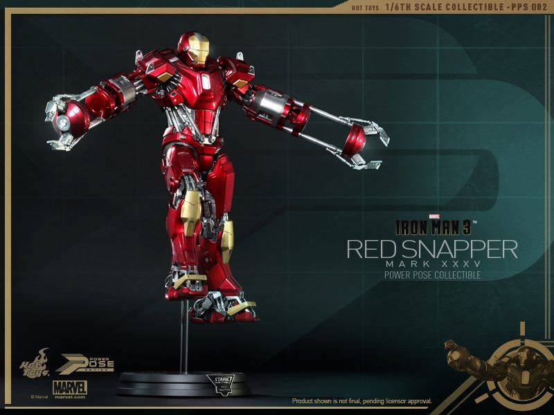 Фигурка 1/6 hot toys pps 2 IRON MAN 3 – RED SNAPPER MARK XXXV