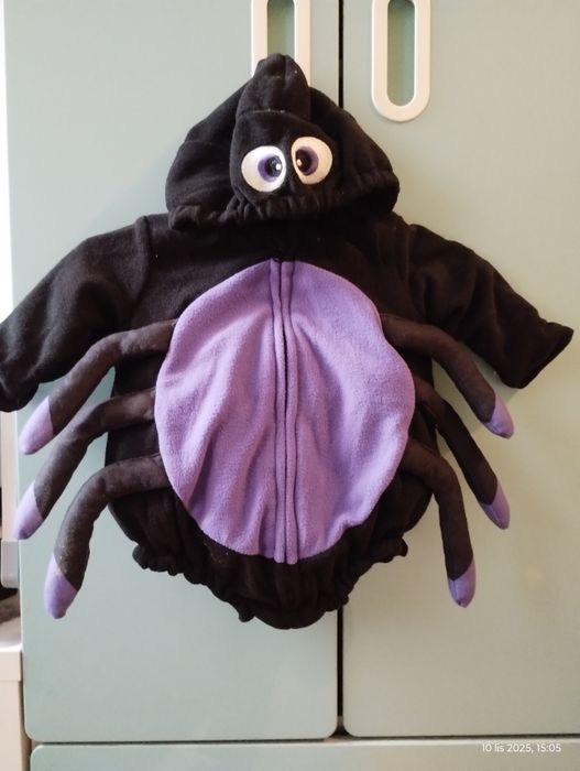 Strój pająka przebranie dla niemowlaka