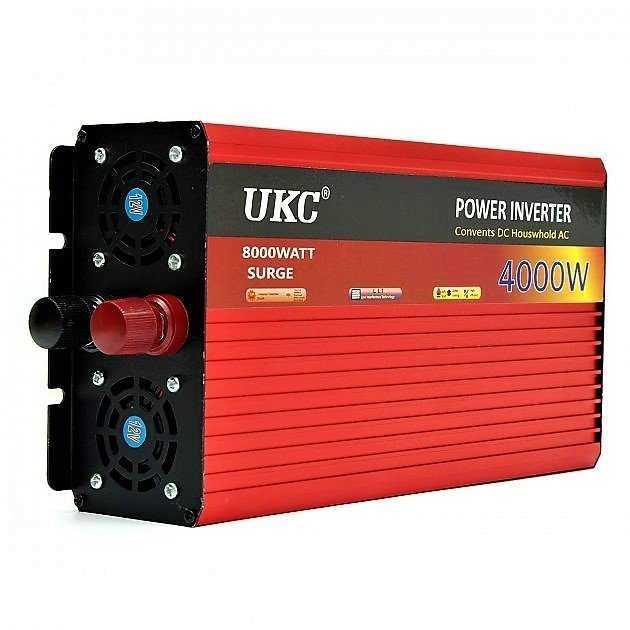 Інвертор UKC 4000W 12V-220V  перетворювач напруги