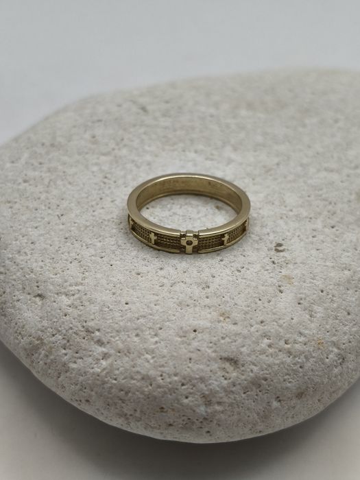 Złoty Pierścionek Różaniec R.10 Pr.585 Nowy Zapraszamy