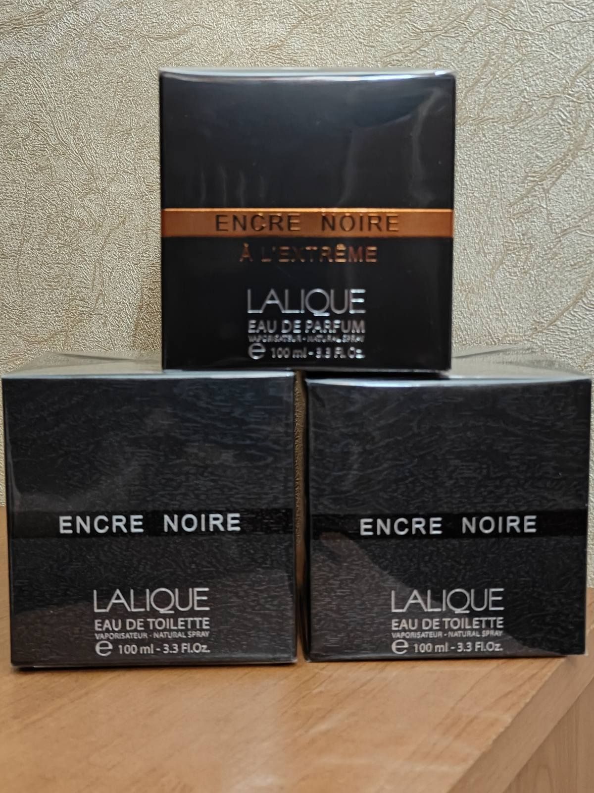 Lalique  Encre Noire.  . Lalique A L`Extreme., Lalique Sport.