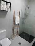 base de duche preta em bom estado