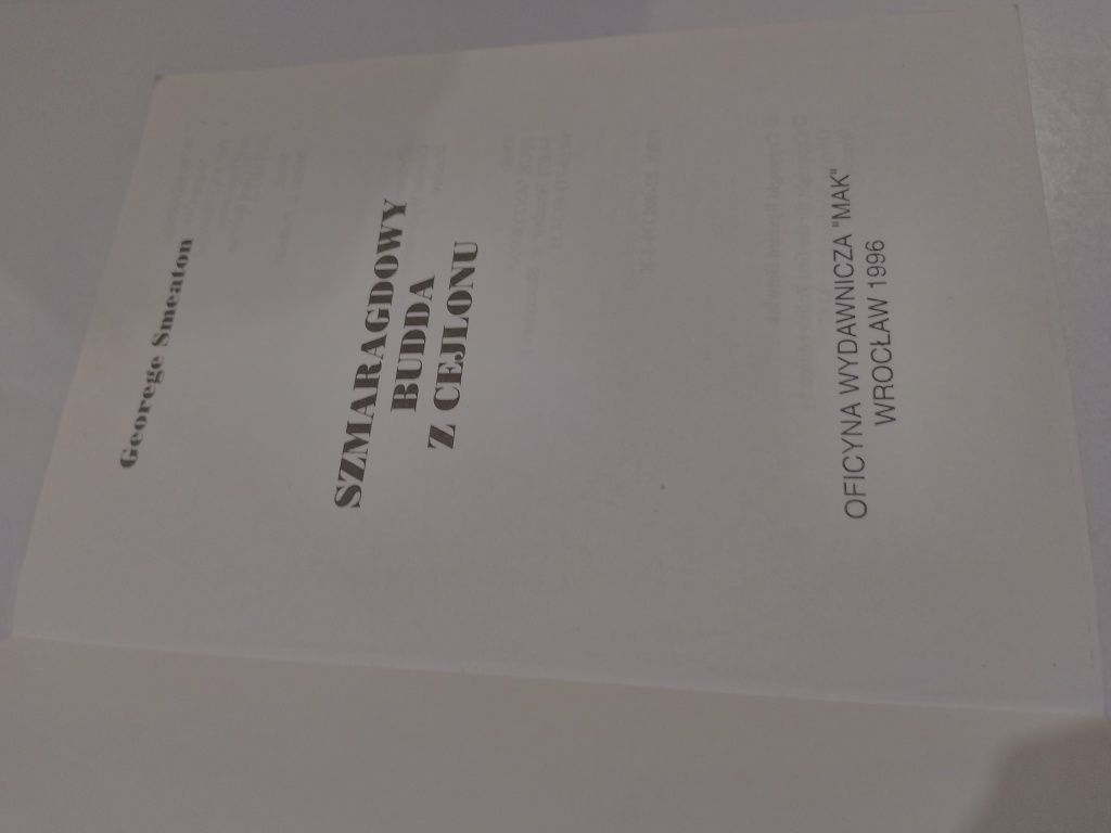 George Smeaton Szmaragdowy Budda z Cejlonu