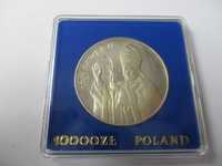 moneta kolekcjonerska Jan Paweł II z 1987 r. w etui