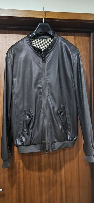 Casaco curto pele homem