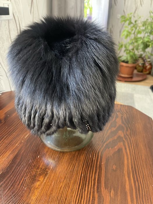 Меховая зимняя шапка
