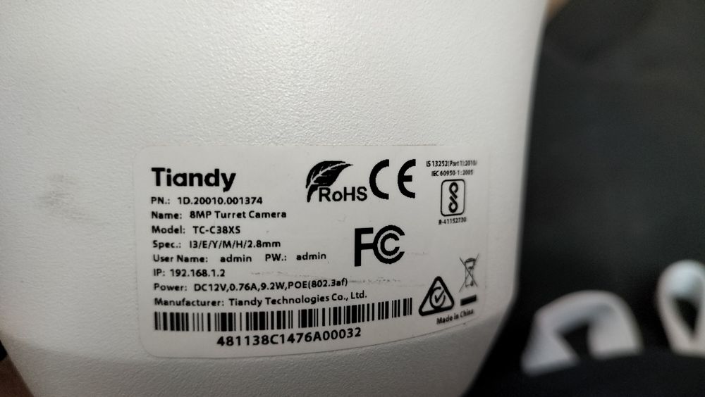 Zestaw monitoringu tiandy