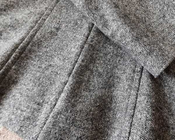 Żakiet marynarka wełna rozm. M/L melanż ciemnoszary - stan doskonały