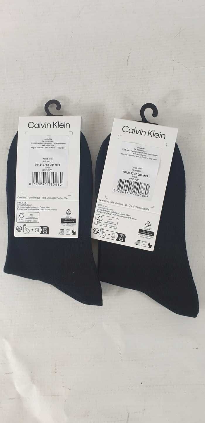 Stopki Calvin Klein logo rozmiar 37-41 2 pary