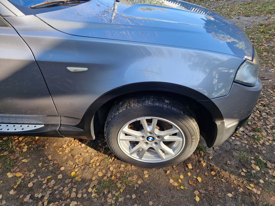 Zderzak tył Bmw x3 e83 lift Silbergrau Metallic a08/7 drzwi błotnik