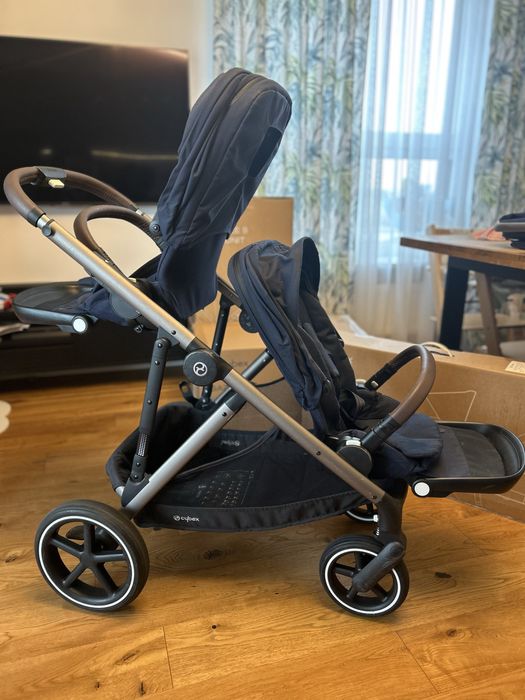 Cybex Gazzele S (navy blue) - wózek dla dwójki dzieci