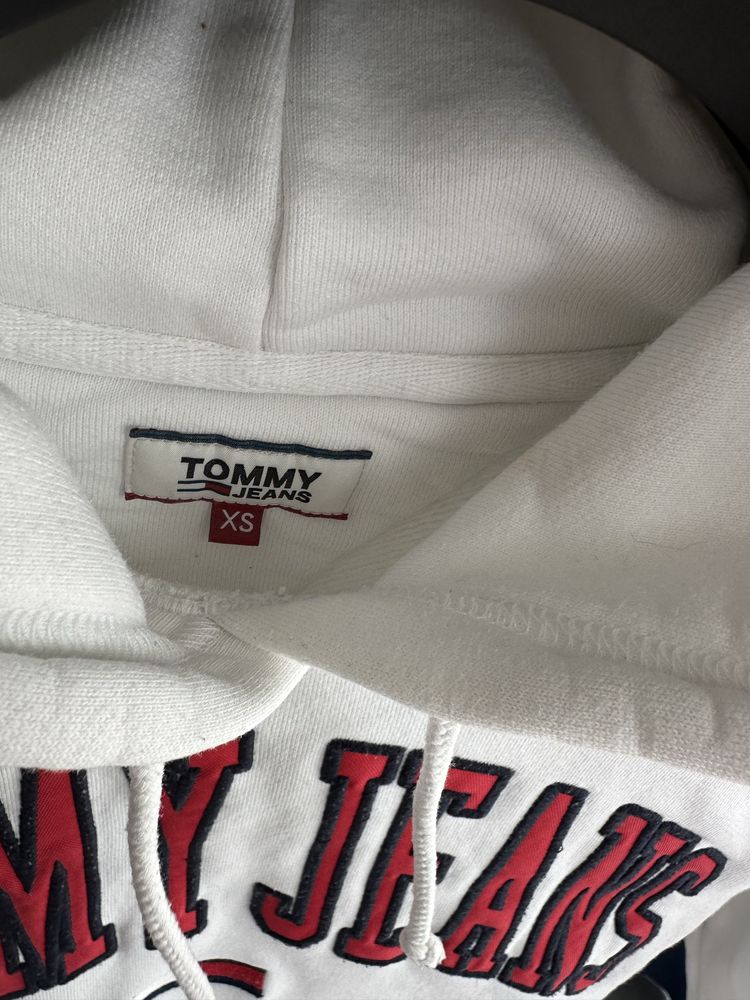 Tommy jeans bluza damska biala xs s