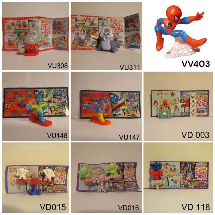 Bonecos da coleção kinder (Lote 2)